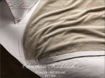 Плед махровый с сатиновой оторочкой Christian Fischbacher Элитные постельные принадлежности. Коллекция DreamPlaid