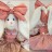 Заяц девочка с бантом - Заяц игрушка коллекционная ручной работы