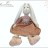 Заяц девочка в платье в ожерелье - Заяц игрушка коллекционная ручной работы