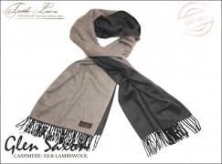 Кашемировый шарф doppelseitig black/natural