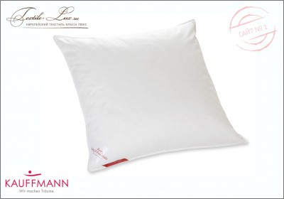 Пуховая подушка коллекции Legend 650, Kauffmann Наполнитель: 100% гусиный пух
Покрытие: 100% хлопок