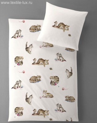 Постельное бельё Тенсель Cats Комплект постельного белья из 100% лиоцель
