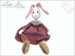 Заяц девочка в платье с воротничком